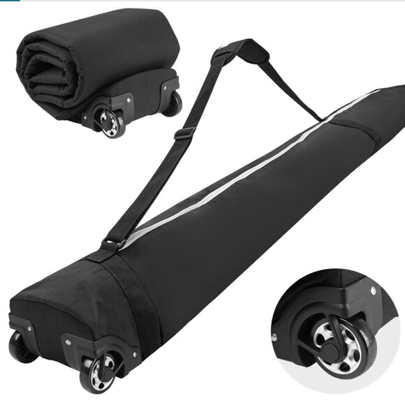 Padded Ski Bag with Wheels Up to 200 cm